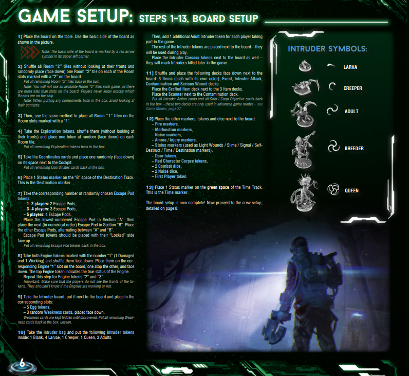 Game Setup: Steps 1–13 (Board Setup)
